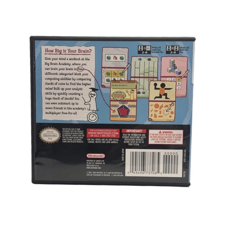 Big Brain Academy Who Has The Biggest Brain Nintendo DS game 2006 | Finer Things Resale
