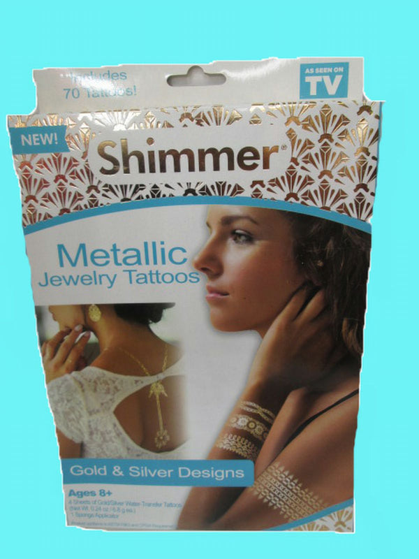 Shimmer Metallic Jewelry Tattoos AS SEEN ON TV! BRAND NEW! | Finer Things Resale