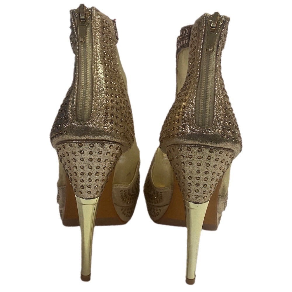 Hot Tomato 4.5" High Heel Open Toe Stiletto Shoes SIZE 8M | Finer Things Resale
