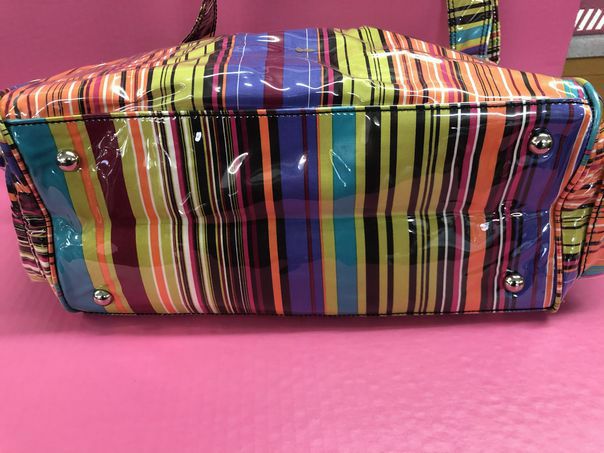 Kalencom laminated messenger diaper bag | Finer Things Resale