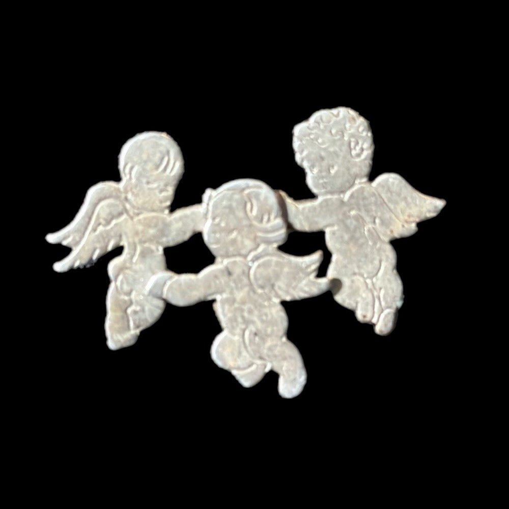 Premier Designs Cherub Angels Brooch Pin Vintage! Signed | Finer Things Resale
