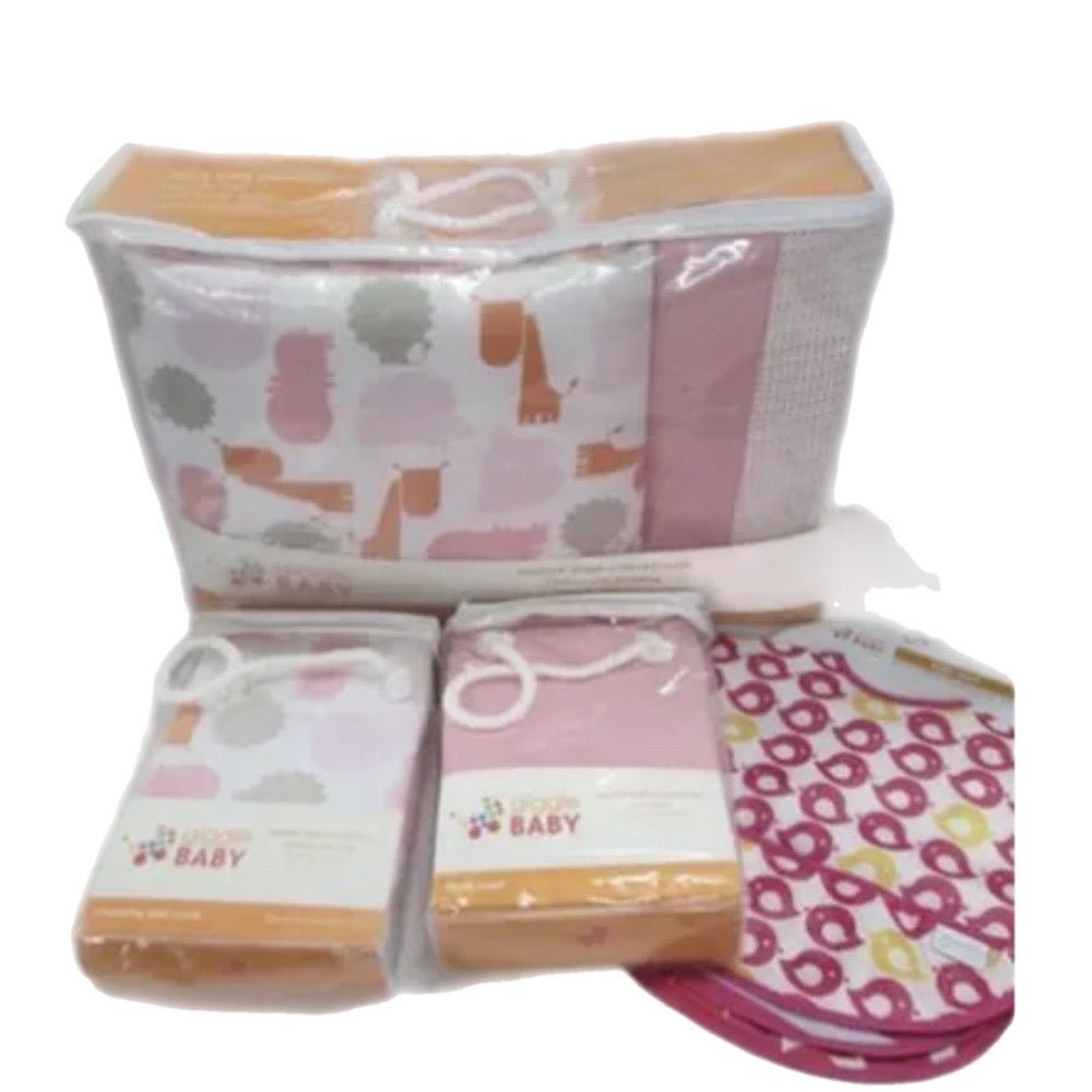 Giggle Baby Jungle Soup crib nursery bedding set + extras BRAND NEW | Finer Things Resale
