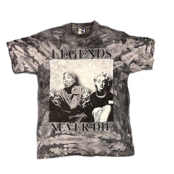 Legends Never Die Tupac Shakur Marilyn Monroe Rap Hip Hop T-Shirt XL VINTAGE | Finer Things Resale