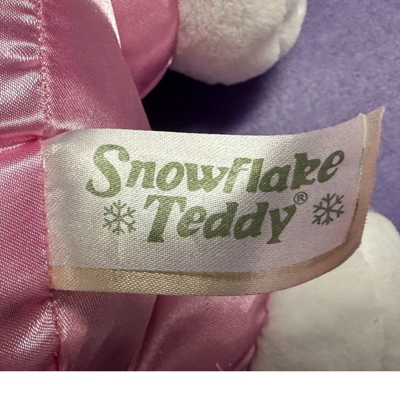 Dan Dee Collector's Choice Snowflake Teddy Bear 14" stuffed plush bear 1995 | Finer Things Resale