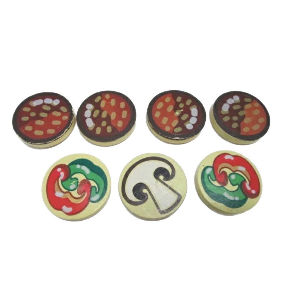 Melissa & Doug Pizza Party pizza ingredients REPLACEMENT parts Lot of 7 | Finer Things Resale