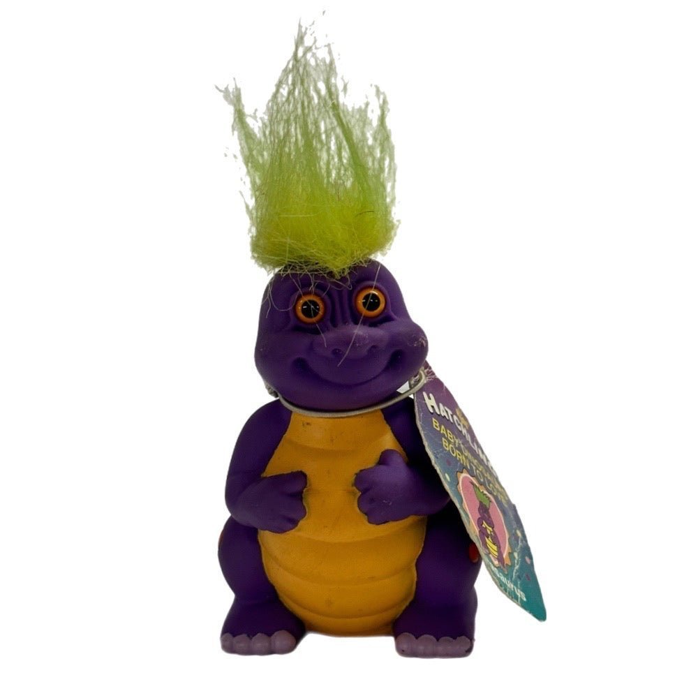 Russ Berrie Hatchlings Adorasaurus Dinosaur Troll Doll Figure 3.5" VINTAGE NOS | Finer Things Resale