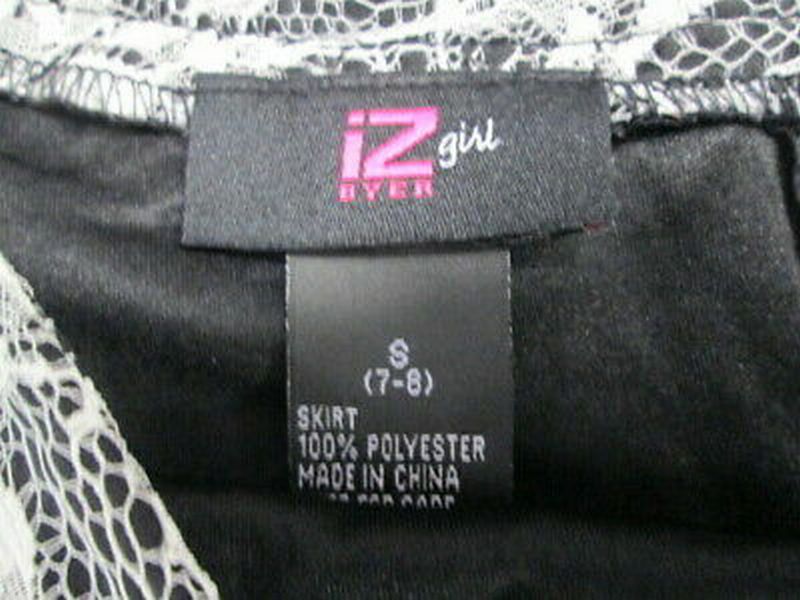 iZ Byer Girl floral lace skirt GIRLS SIZE SMALL 7/8 | Finer Things Resale