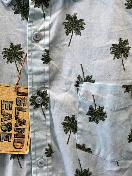 Haggar Clothing Island Ease Tropical stretch button down shirt SIZE L NWT! | Finer Things Resale