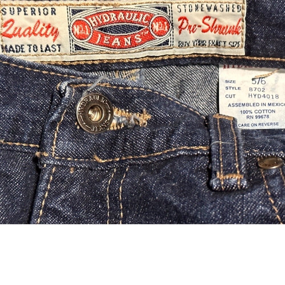 Hydraulic Jeans denim pencil skirt SIZE 5/6 VINTAGE 90'S Y2K | Finer Things Resale