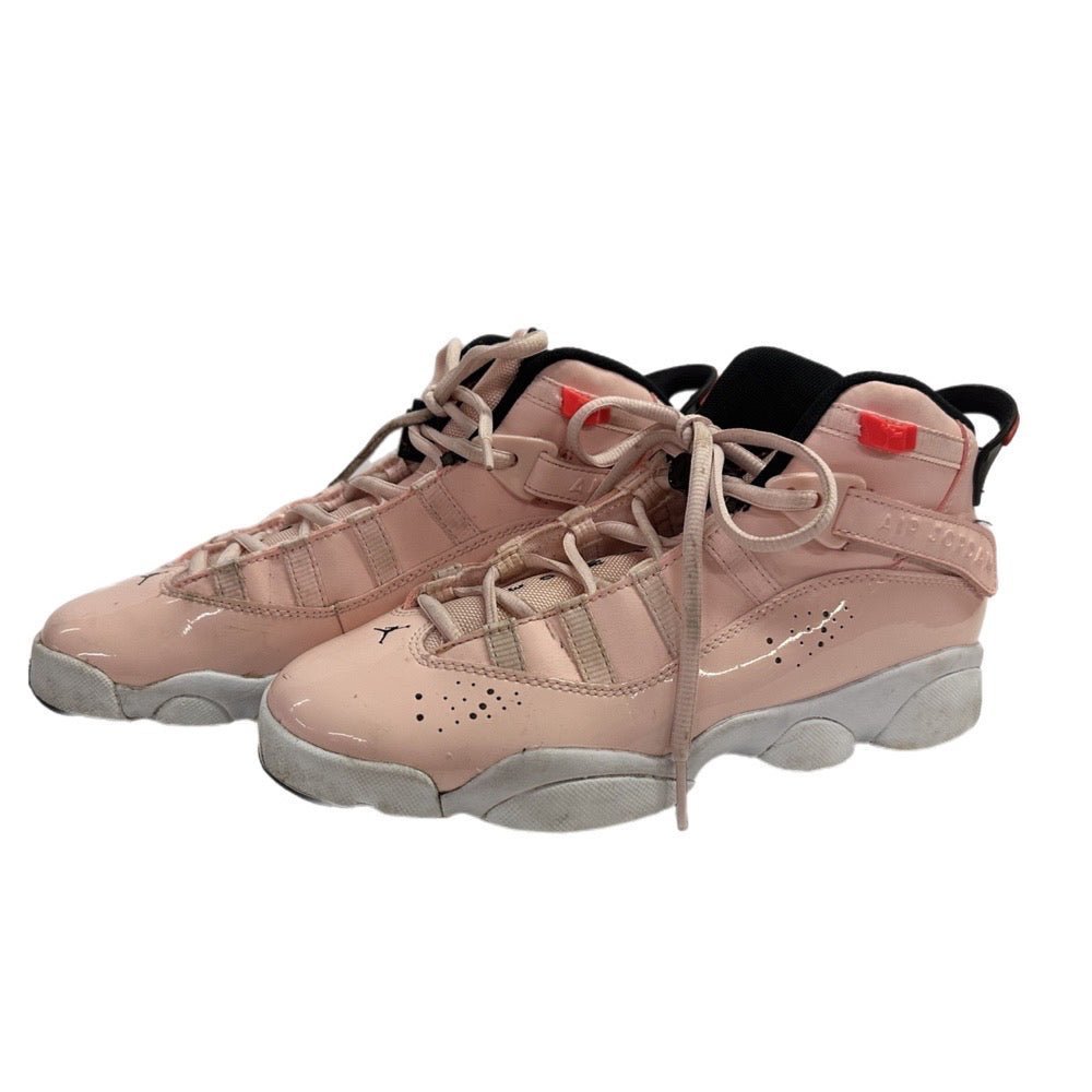 Nike Air Jordan 6 Rings Pink Sneakers Shoes SIZE 6Y Atmosphere Pink | Finer Things Resale