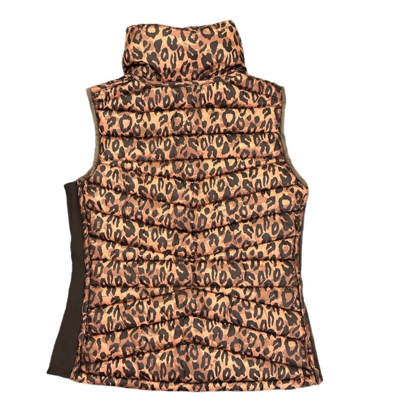 Snobbish Reversible Olive & Leopard Print Puffer Vest SIZE MEDIUM NWT! | Finer Things Resale