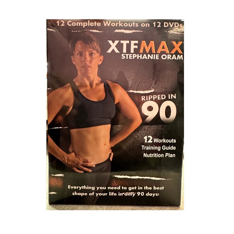 XTFMax Ripped in 90 Day Fitness Exercise Workout DVD Stephanie Oram 12 DVD set | Finer Things Resale