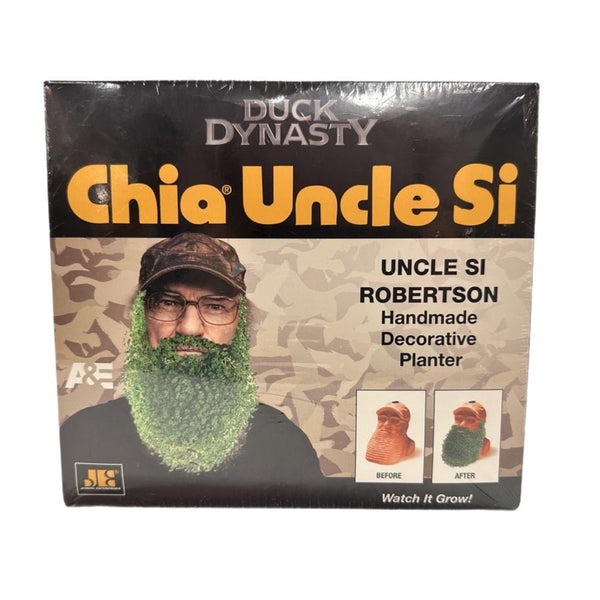 Chia Duck Dynasty Uncle Si Robertson Handmade Decorative Planter BRAND NEW! | Finer Things Resale