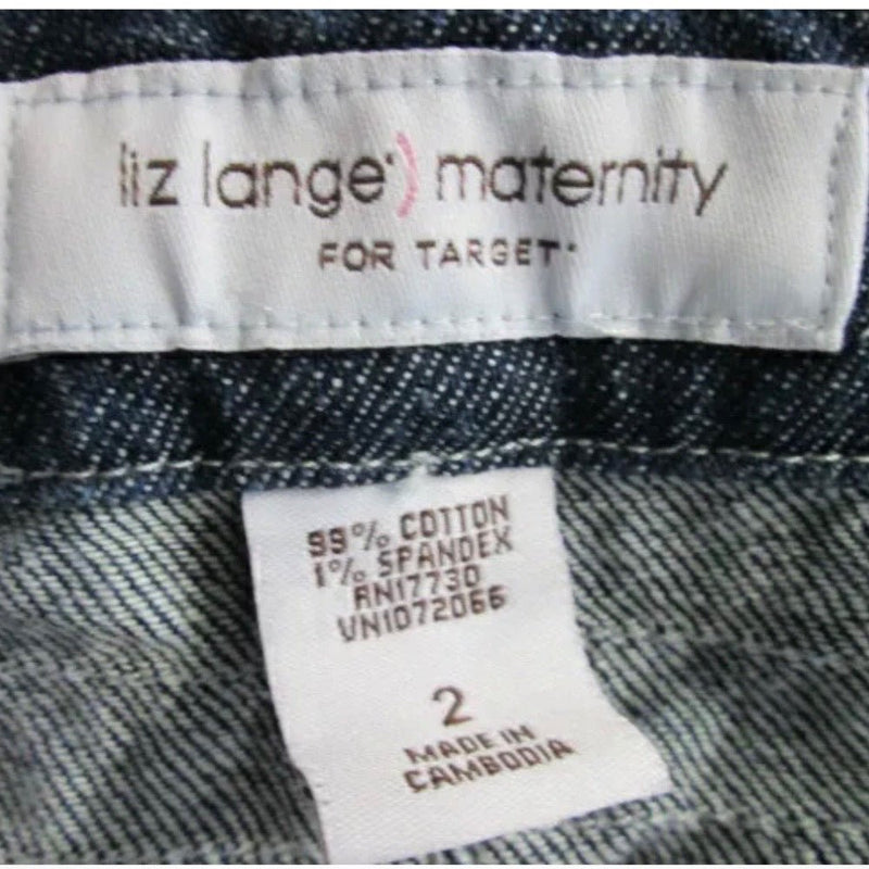 Liz Lange Maternity distressed denim jeans SIZE 2 | Finer Things Resale