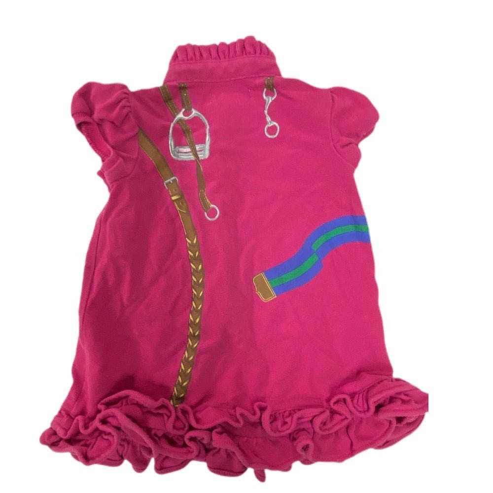 Ralph Lauren ruffle short sleeve print dress SIZE 6 MONTHS | Finer Things Resale