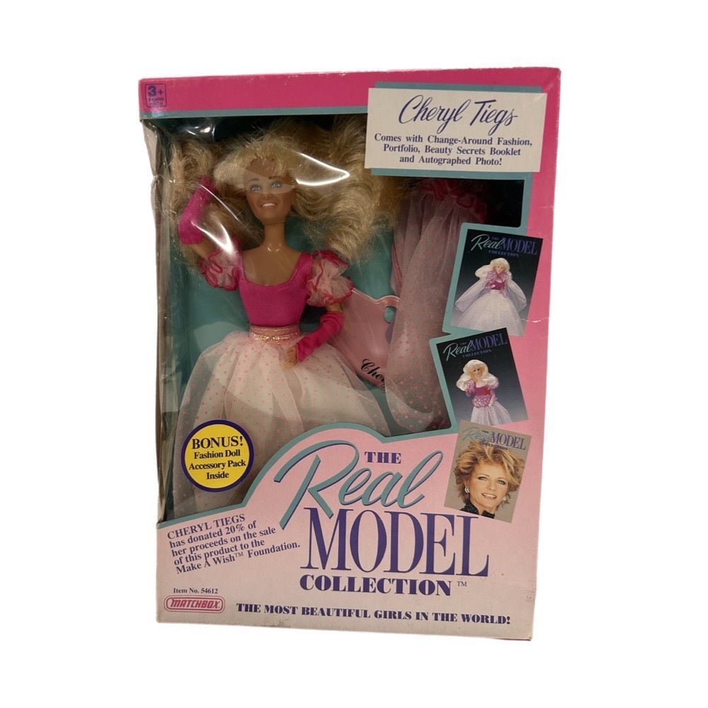 The Real Model Collection Cheryl Tiegs doll Matchbox NIB VINTAGE 1989 54612 | Finer Things Resale