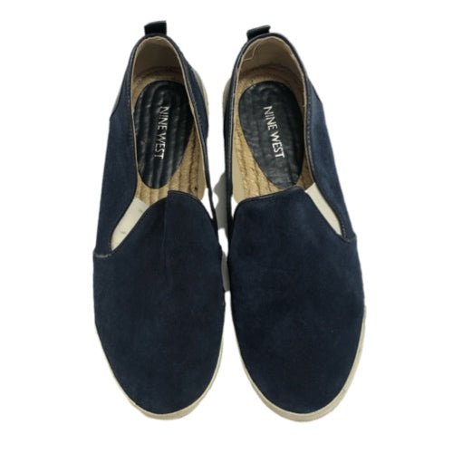 Nine West Oranges Leather Espadrille slip-on sneaker loafers SIZE 8.5M | Finer Things Resale