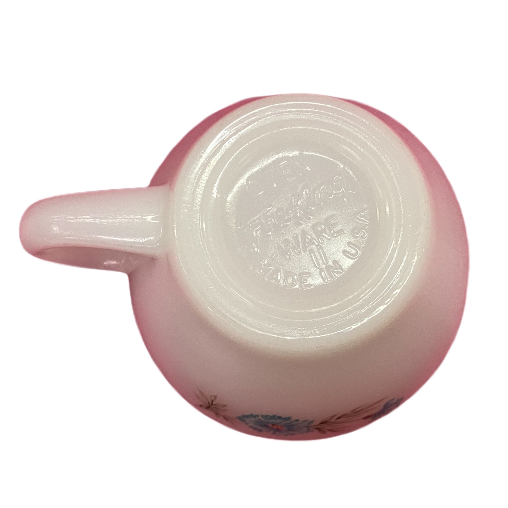 Vintage Fire King Bonnie Blue Carnation cup mug | Finer Things Resale