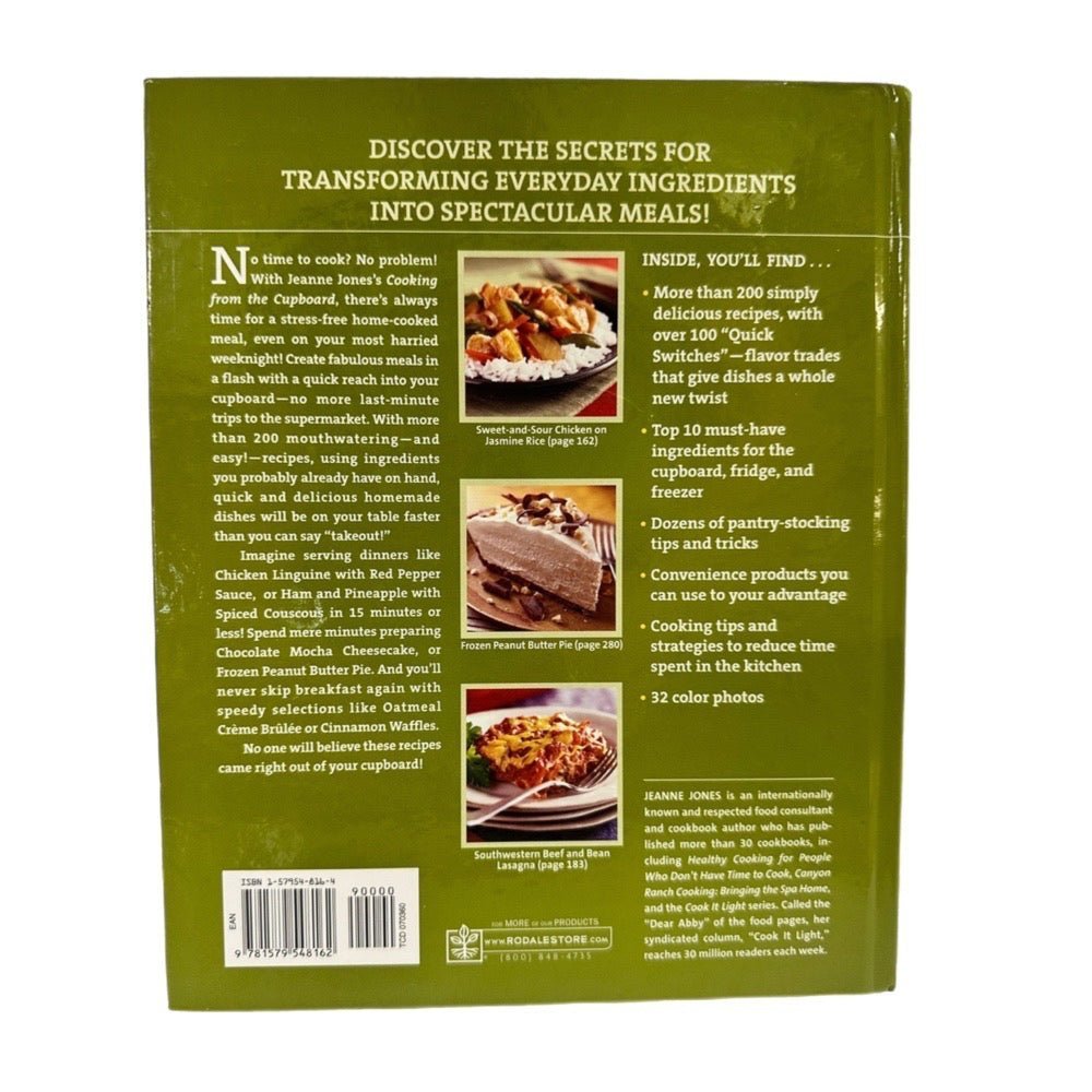 Cooking From the Cupboard Jeanne Jones Over 200 Recipes Hardback | Finer Things Resale