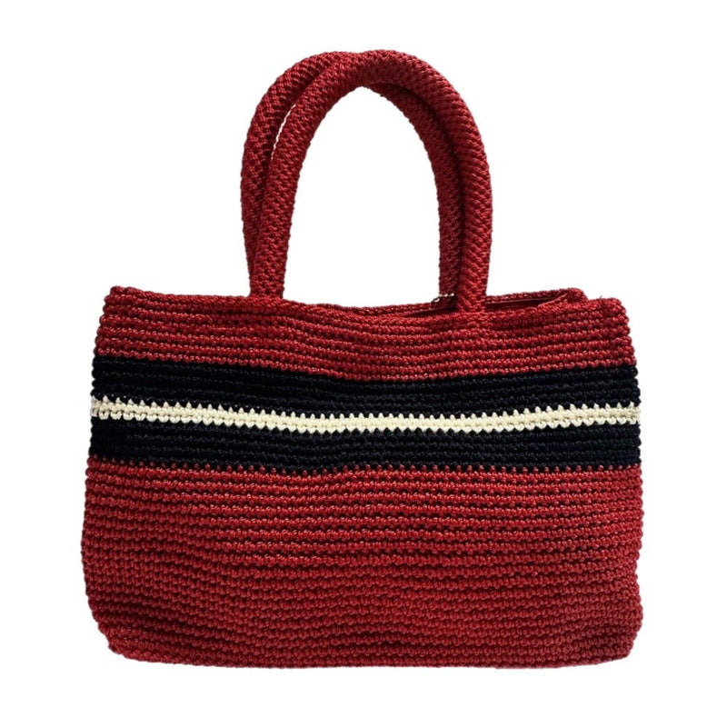 The Sak crochet double handle tote purse bag | Finer Things Resale
