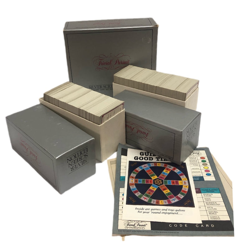 Vintage 1981 Trivial Pursuit Silver Screen Edition Card Set | Finer Things Resale