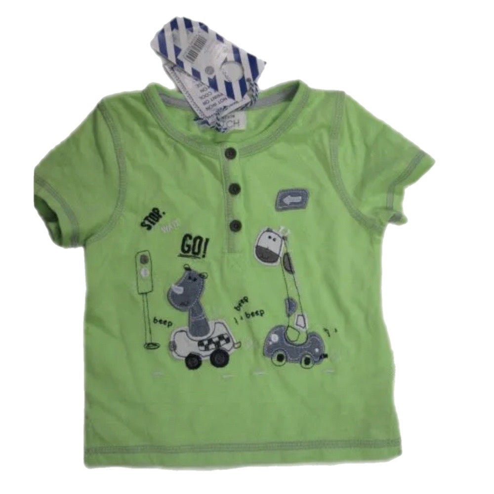 Pumpkin Patch Embroidered short sleeve shirt SIZE 6-12 MONTHS BRAND NEW! | Finer Things Resale