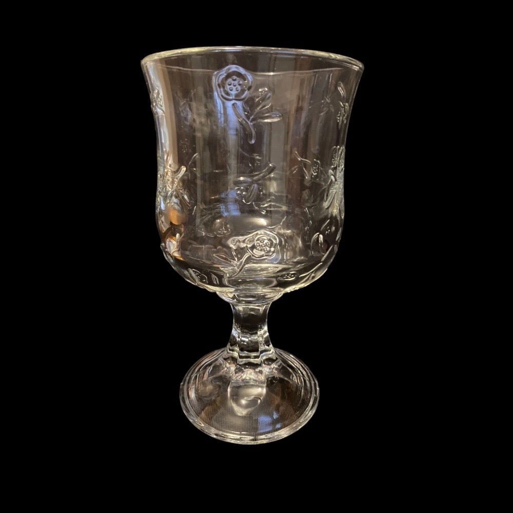Anchor Hocking Savannah Clear Water Goblet Glass VINTAGE REPLACEMENT | Finer Things Resale