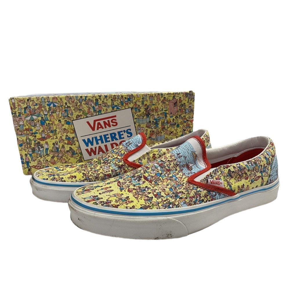 meteor Desværre Repræsentere Vans Where's Waldo Limited Edition Classic Slip-On Sneakers SIZE 11 BRAND  NEW!