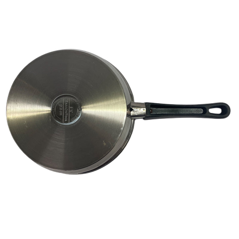 Tramontina 18/10 Stainless Steel 8.5" frying skillet pan cookware | Finer Things Resale