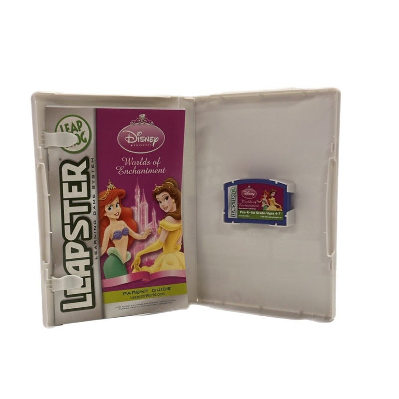 LeapFrog Leapster Disney Worlds of Enchantment learning game Pre K-1st grade | Finer Things Resale