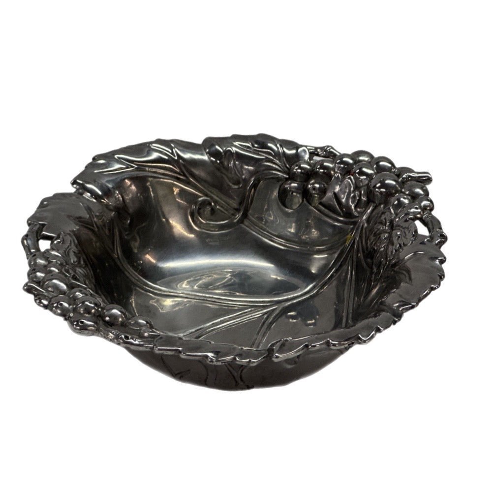 Arthur Court Grape Bowl 7" Aluminum Hollowware 1999 VINTAGE! | Finer Things Resale