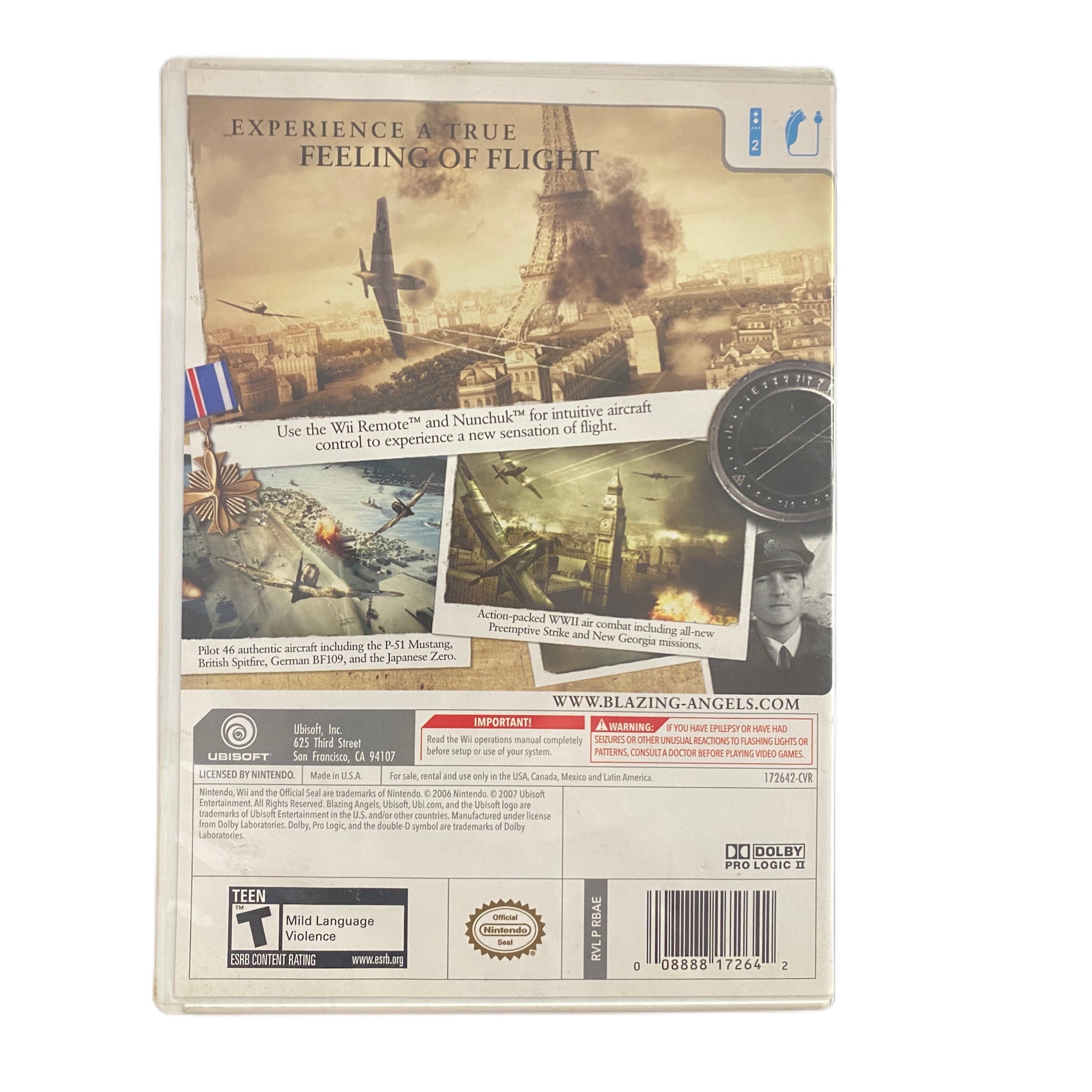Nintendo Wii Blazing Angels Squadrons of WWII | Finer Things Resale