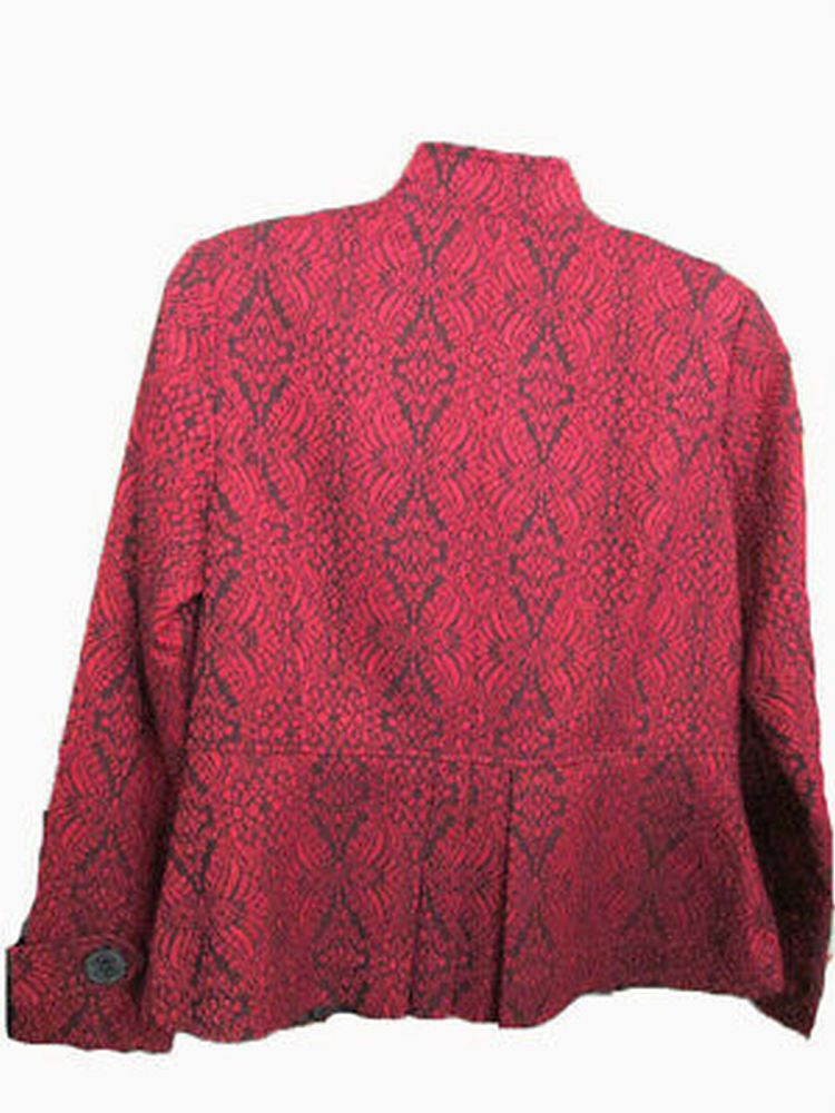 coldwater creek jacquard jacket blazer size petite small nwt finer things resale - 1