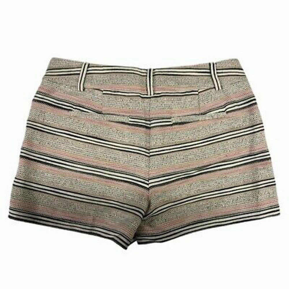 Ann Taylor Loft The Riviera stripe textured short SIZE 2 | Finer Things Resale