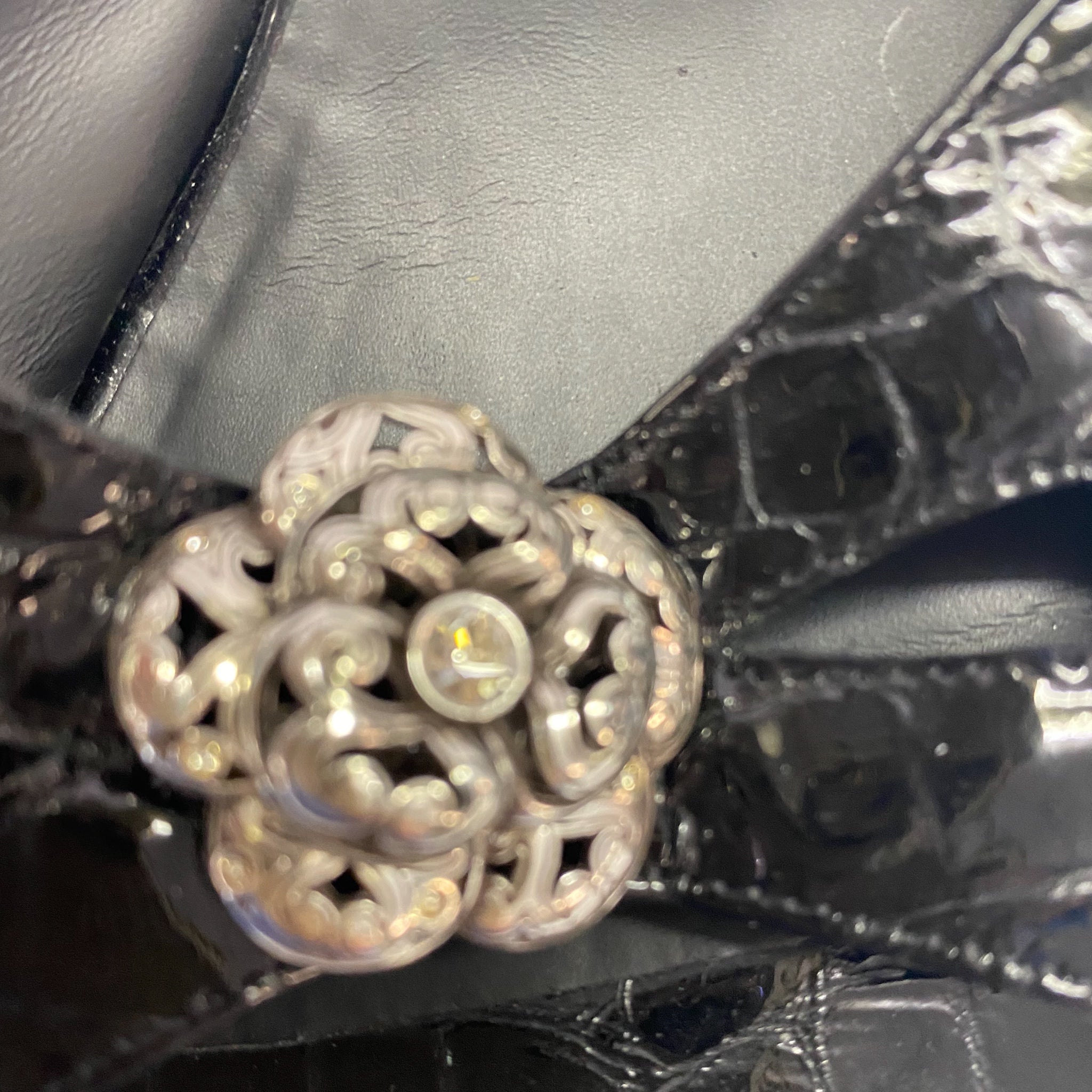 Brighton Tiera black jeweled slide sandals SIZE 9 | Finer Things Resale