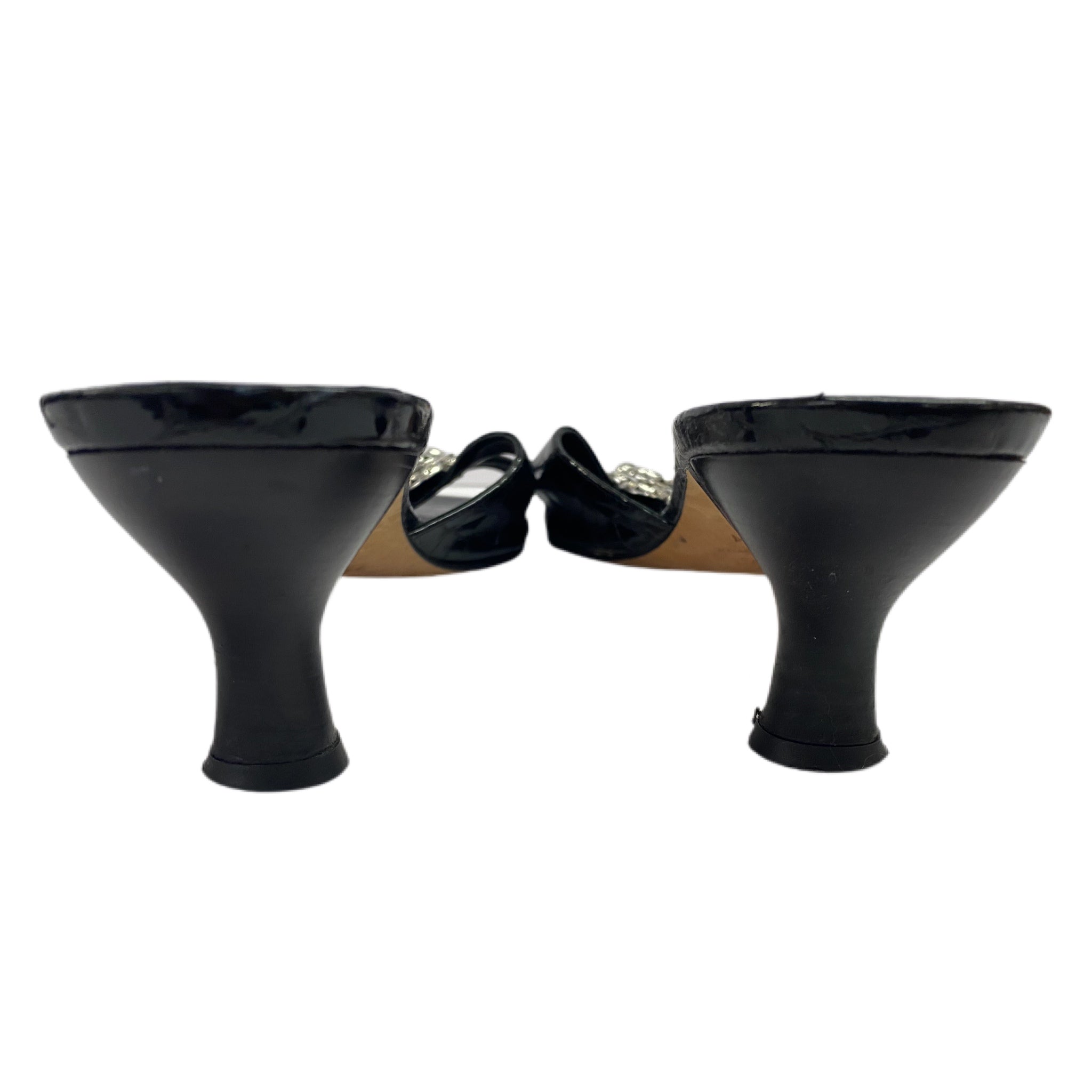 Brighton Tiera black jeweled slide sandals SIZE 9 | Finer Things Resale