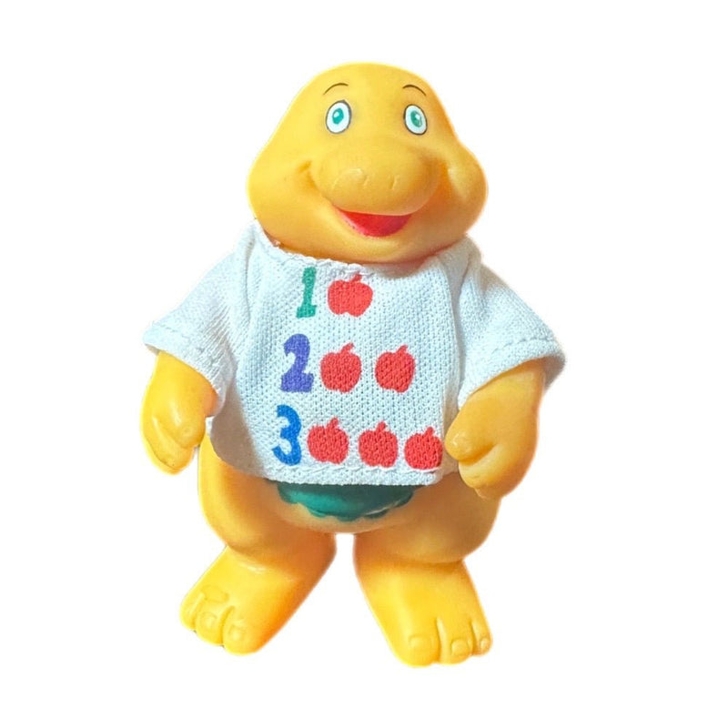 Kid Kore DinoPals Yellow Dinosaur with T-shirt action figure 3.5" VINTAGE 1992 | Finer Things Resale