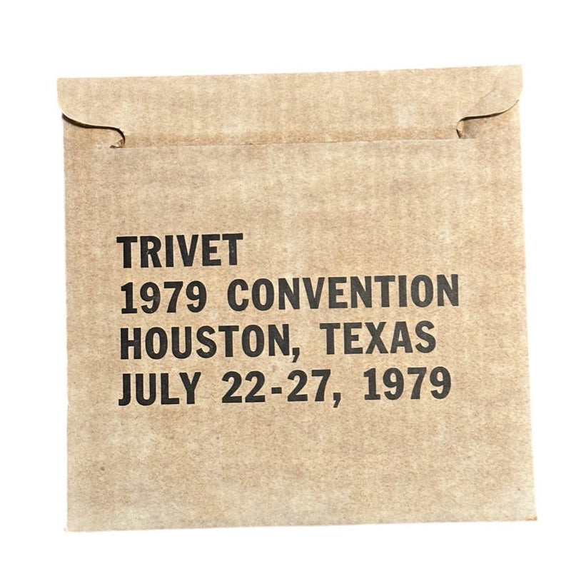 Jim Bean Texas 9th Convention July 22-27 1979 Houston ceramic trivet plate | Finer Things Resale