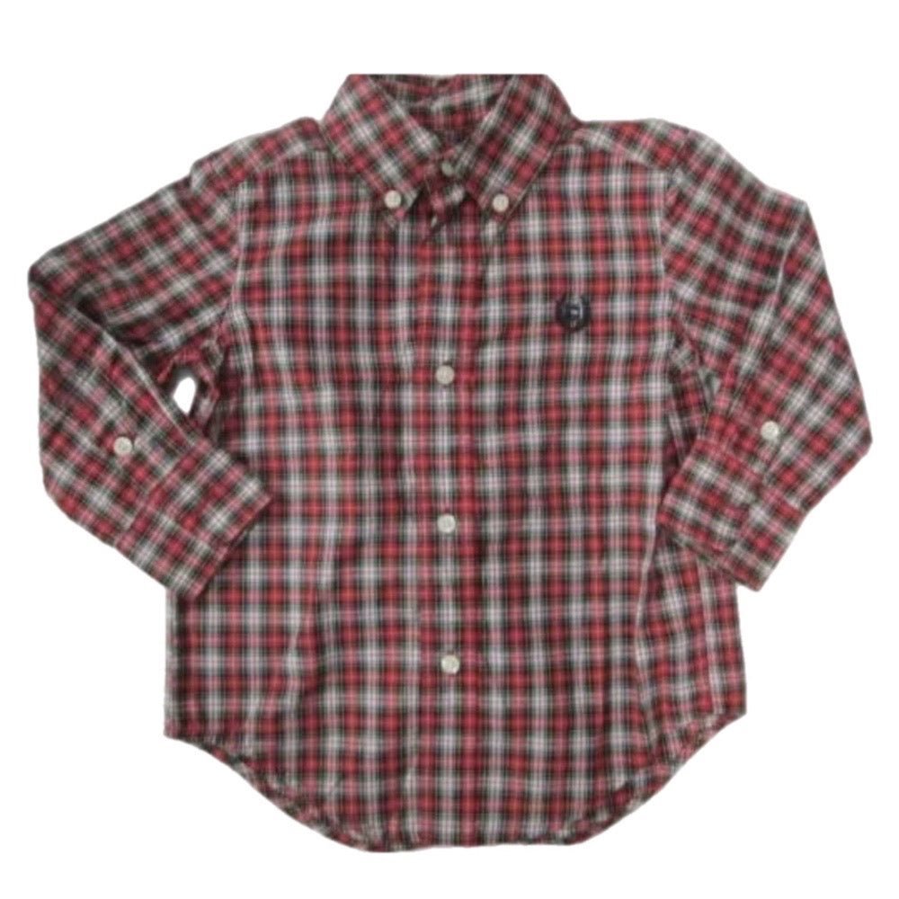 Chaps long sleeve plaid button down collar dress shirt SIZE 2/2T Chaps long sleeve plaid button down collar dress shirt SIZE 2/2T