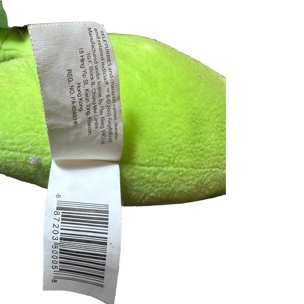 Teletubbies Dipsy green plush stuffed animal toy 11" 2003 Elephant Hologram | Finer Things Resale