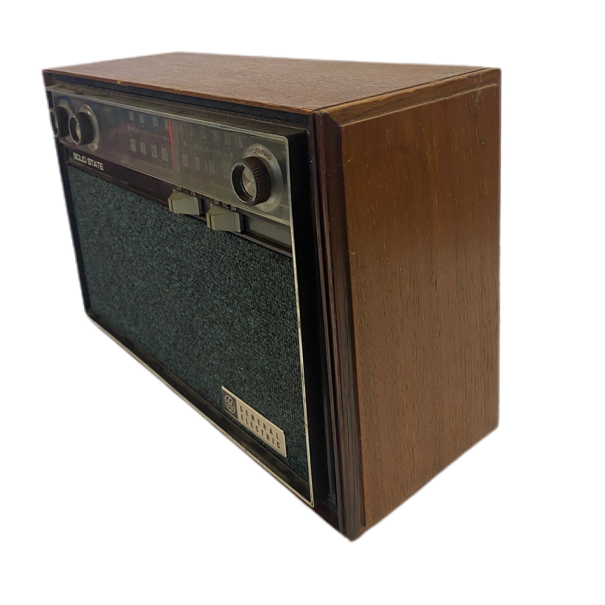 1960's General Electric GE Solid State AM/FM radio T1284H FOR PARTS ONLY | Finer Things Resale