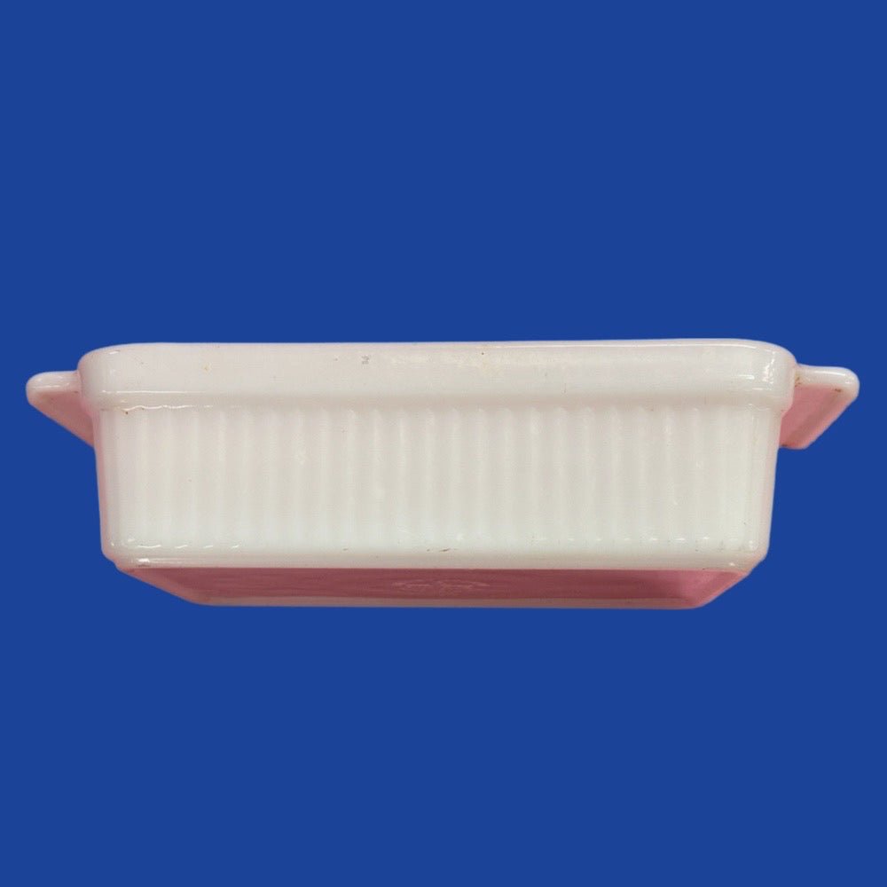 Anchor Hocking Fire King White Ribbed Casserole Dish 1 Quart 1409 VINTAGE! | Finer Things Resale