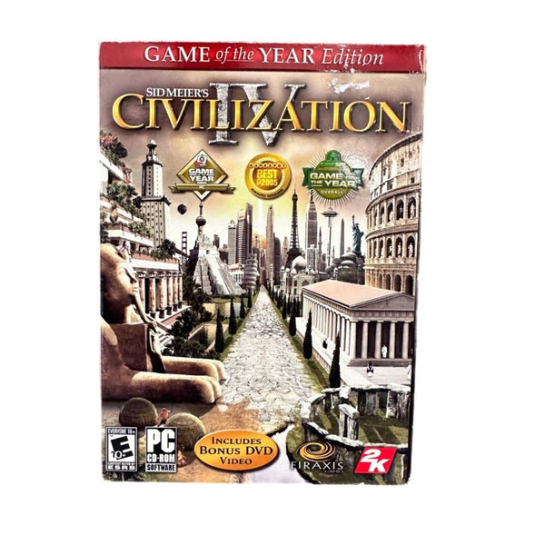 Sid Meier's Civilization IV PC CD-ROM game software 2006 Game of the Year | Finer Things Resale