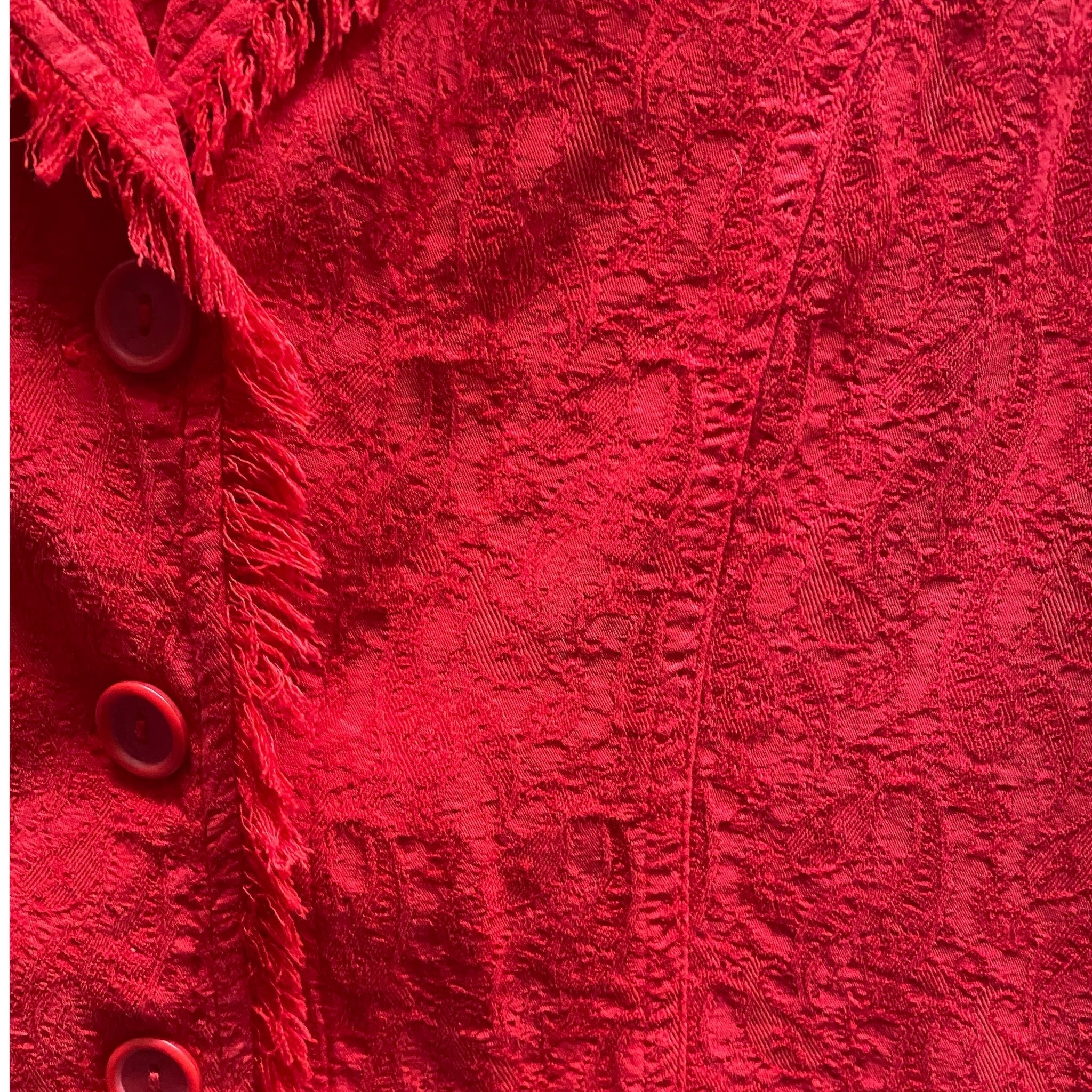 Tianello Penelope Jacquard long sleeve jacket shirt SIZE MEDIUM | Finer Things Resale