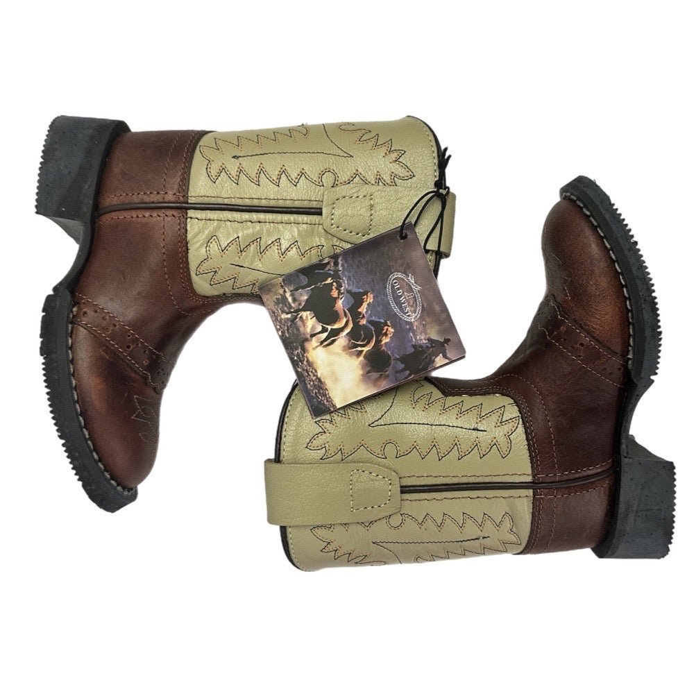 Old West Round Toe Western Cowboy Boots INFANT SIZE 4.5 BRAND NEW! | Finer Things Resale