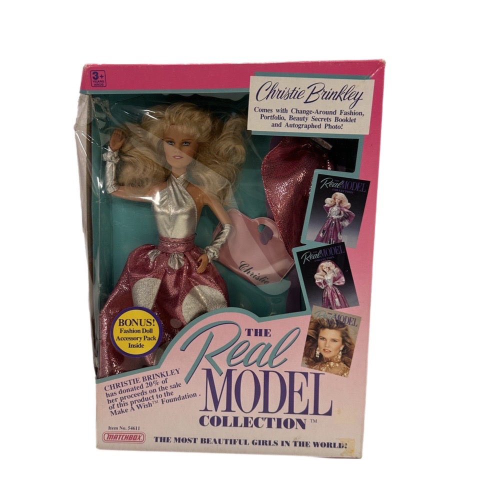 The Real Model Collection Christy Brinkley doll Matchbox NIB VINTAGE 1989 54611 | Finer Things Resale