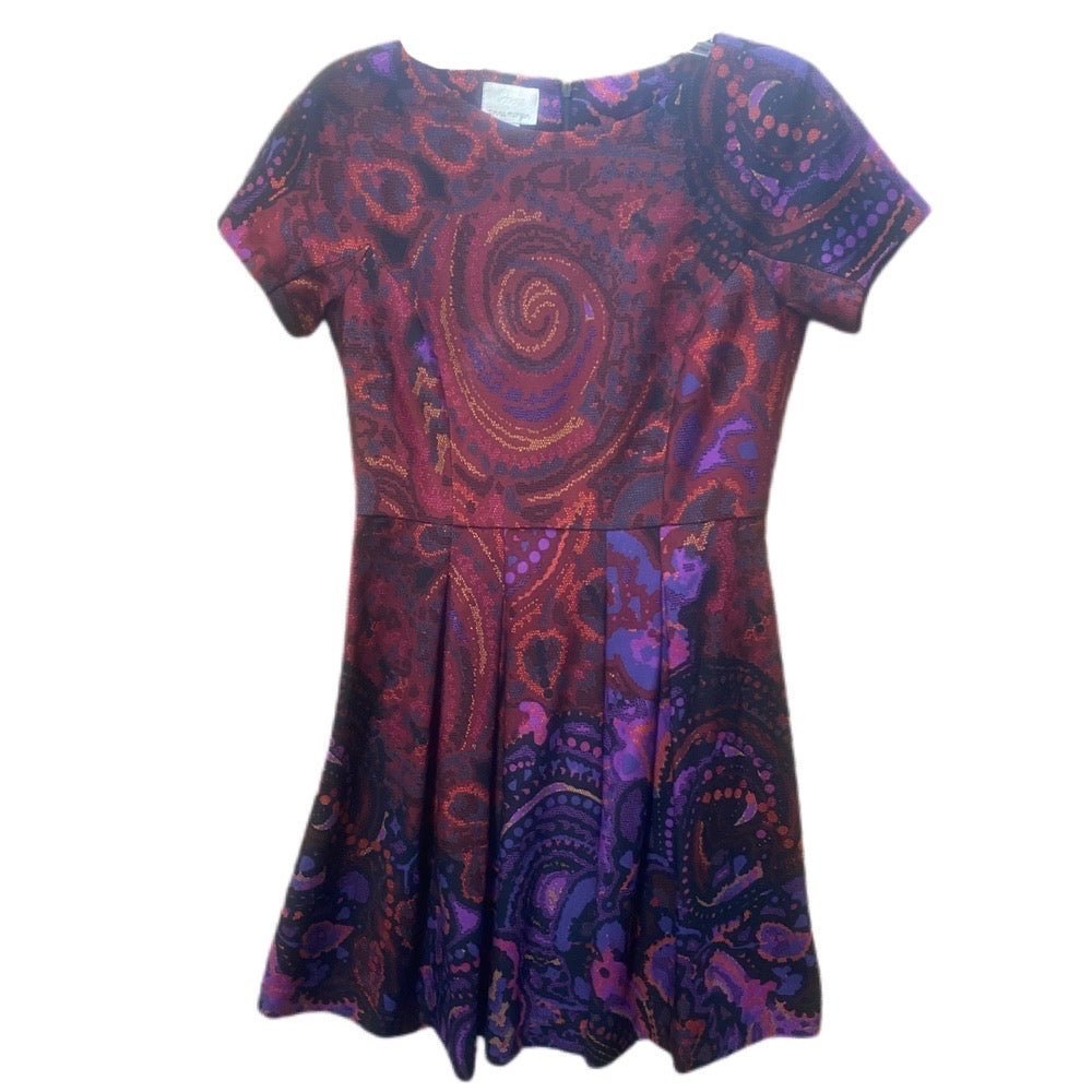 Donna Morgan short sleeve print casual fit & flare dress SIZE 6 | Finer Things Resale