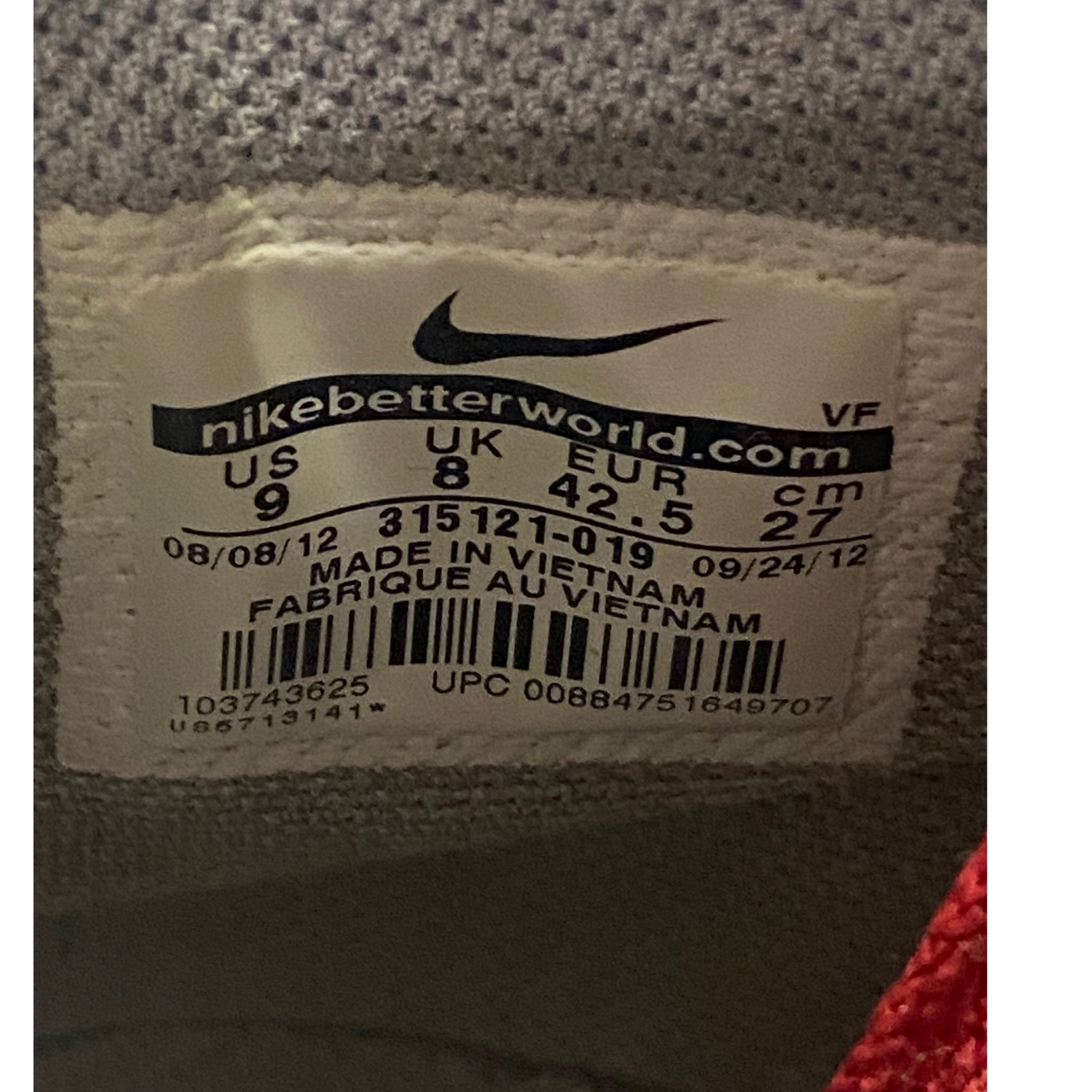 Nike Air Force 1 2012 Hi-top Basketball sneaker shoes MENS SIZE 9 315121-019 | Finer Things Resale