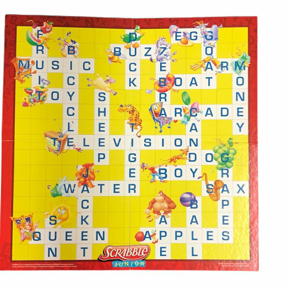 Disney Junior Scrabble Junior Double Sided Game Board Replacement Game Parts