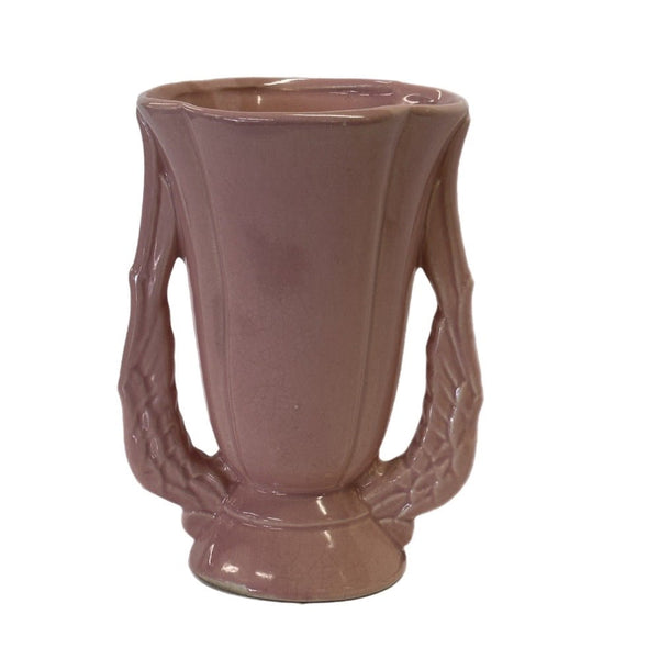 Niloak Double Winged Handle Pink Vase VINTAGE Benton Arkansas | Finer Things Resale
